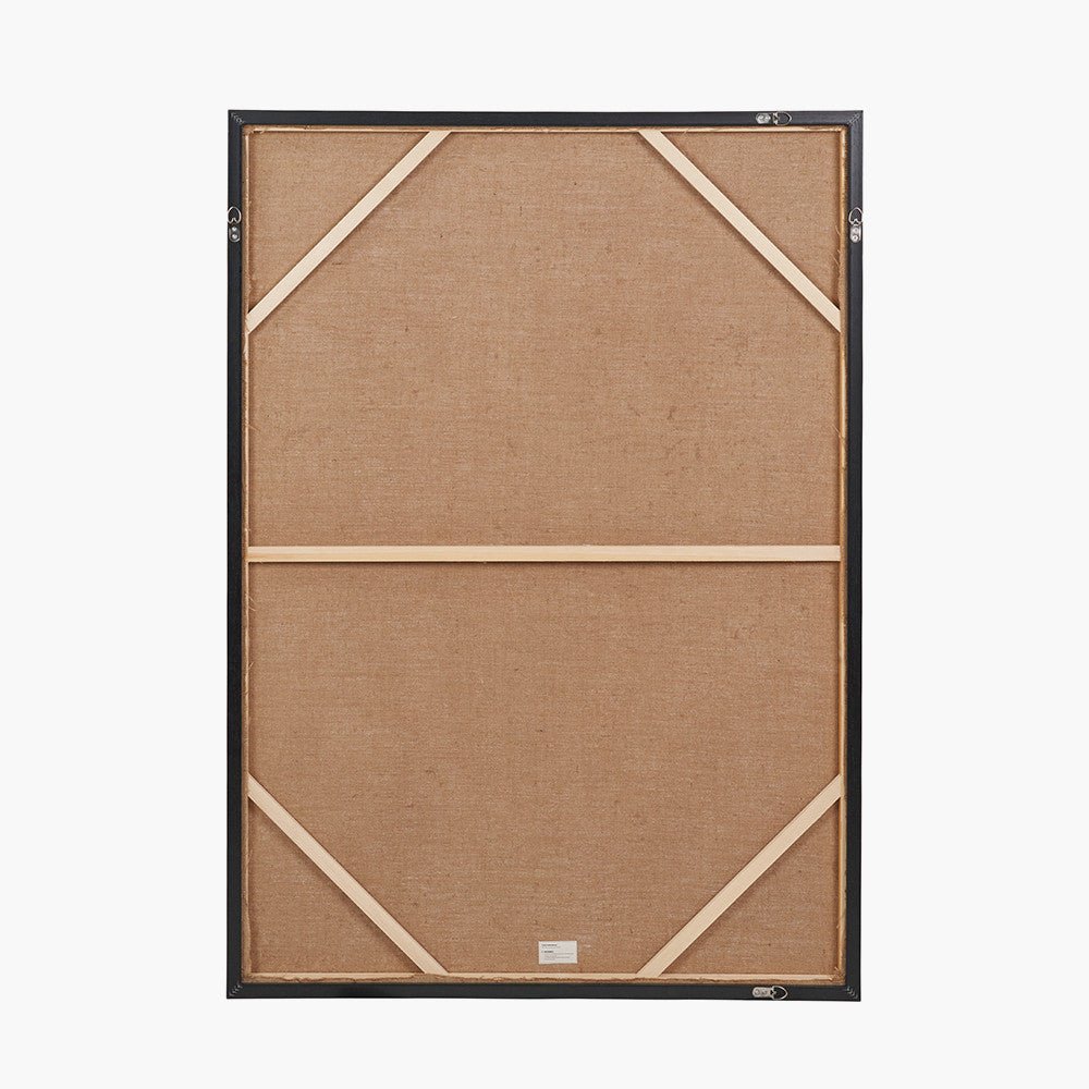 Monochrome Abstract Canvas with Black Frame - Pacific Lifestyle Wall Art