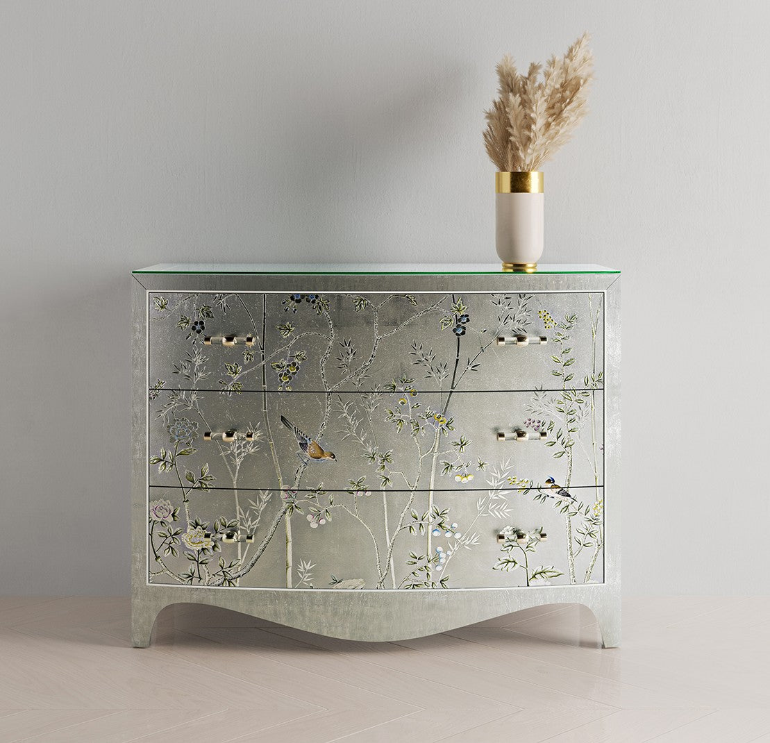 Jonathan Charles Shimmering Moon Bow Front Chest