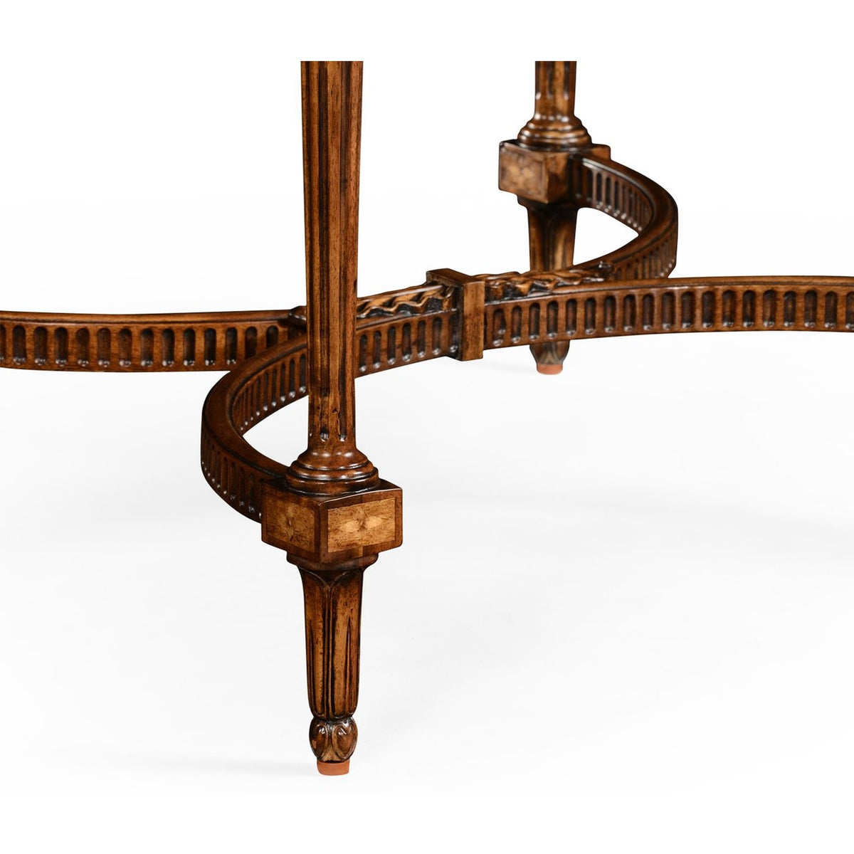 Jonathan Charles Square Side Table Napoleon with Fine Inlay