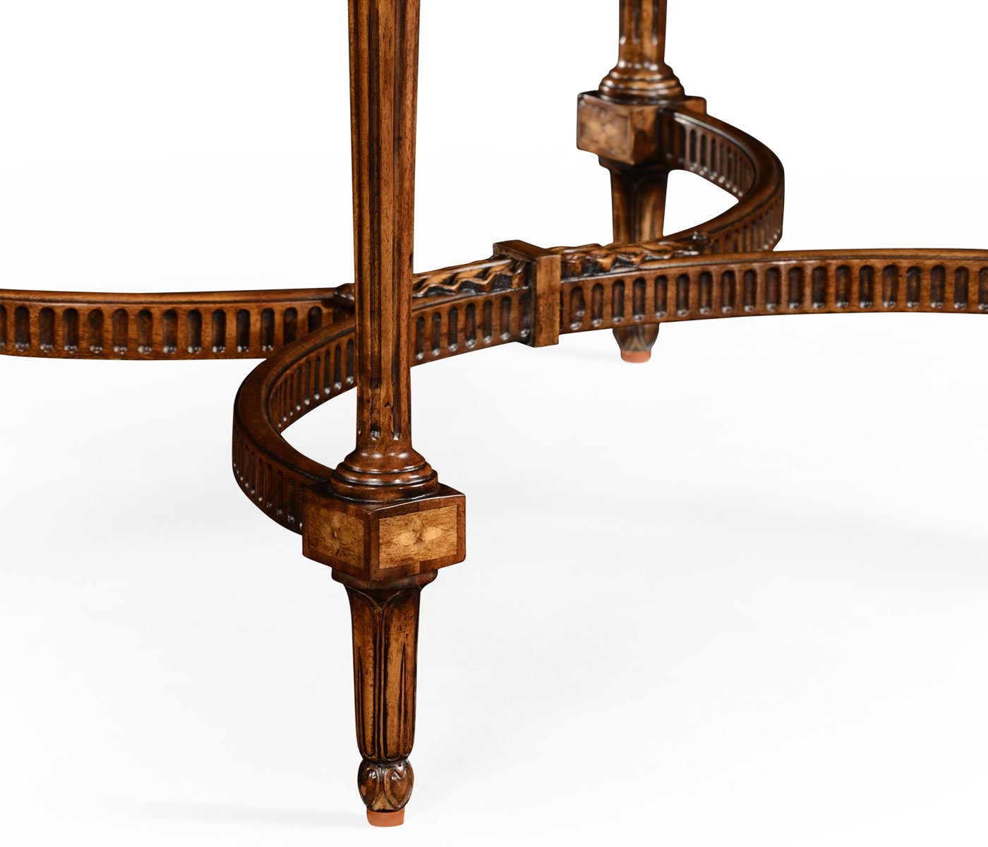 Jonathan Charles Square Side Table Napoleon with Fine Inlay