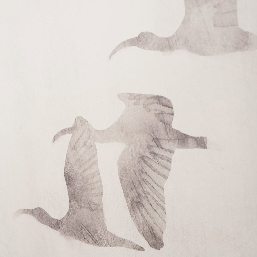 Natural and White Birds Canvases with Natural Frames Set of 3 - Pacific Lifestyle Wall Art