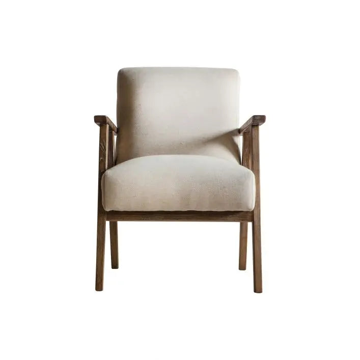 Neha Natural Linen Armchair Accent & Armchairs