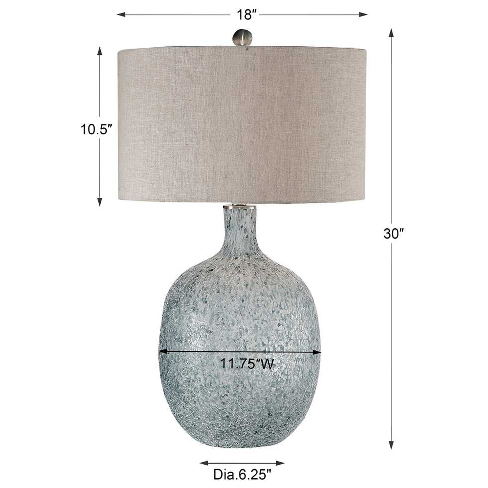 Uttermost Oceaonna Glass Table Lamp