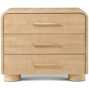 Theodore Alexander II Origins Three-Drawer Nightstand in Sesame   Nicholas John Interiors