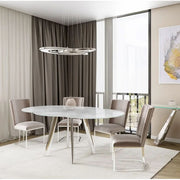 Orla Swivel Extending Dining Table Grey - 102 - 166cm