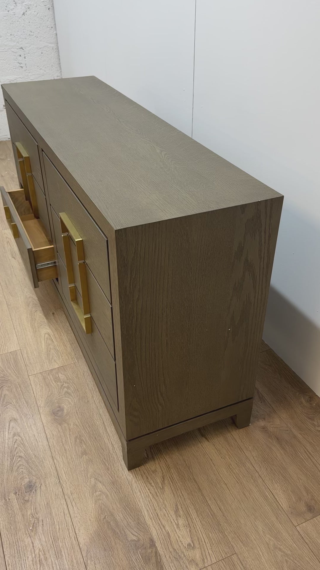 Berkeley Designs Lucca 6 Drawer Chest in Grey/Taupe - OUTLET