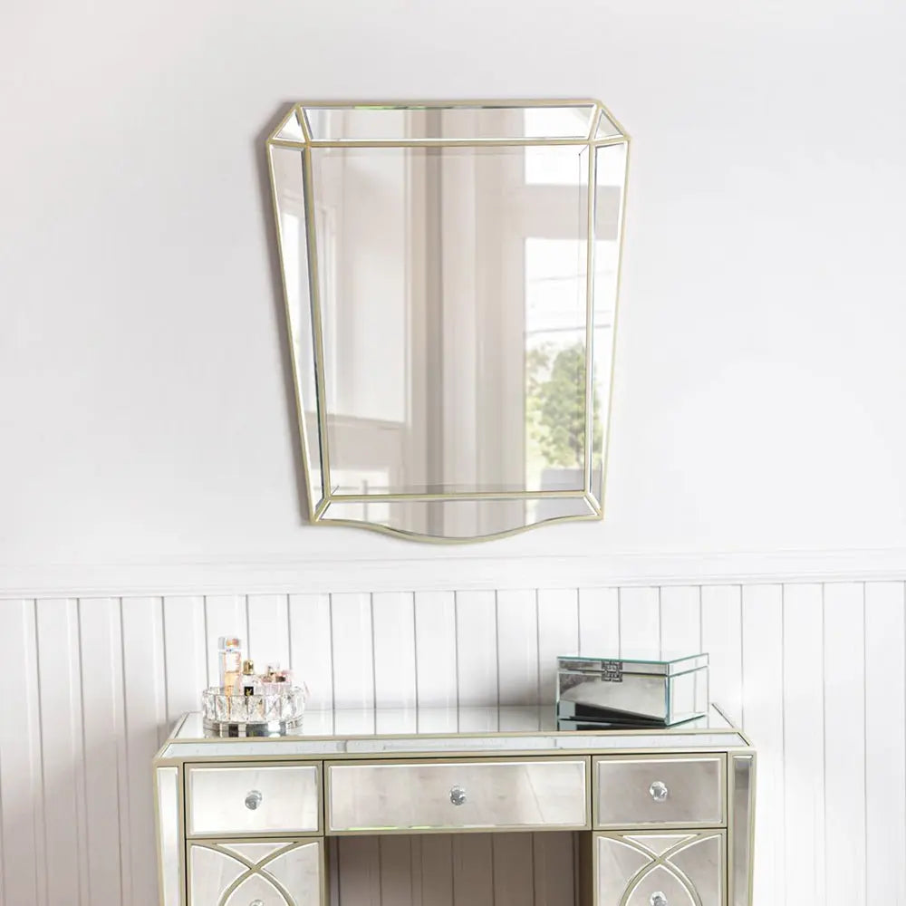 Prishtina 91.5 x 76 cm Wall Mirror Champagne Nicholas John Interiors