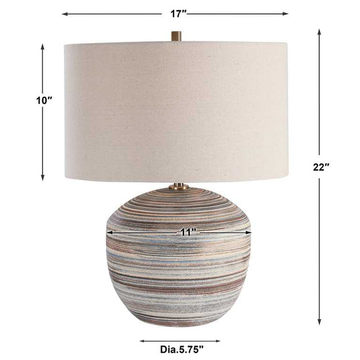 Uttermost Prospect Striped Accent Lamp