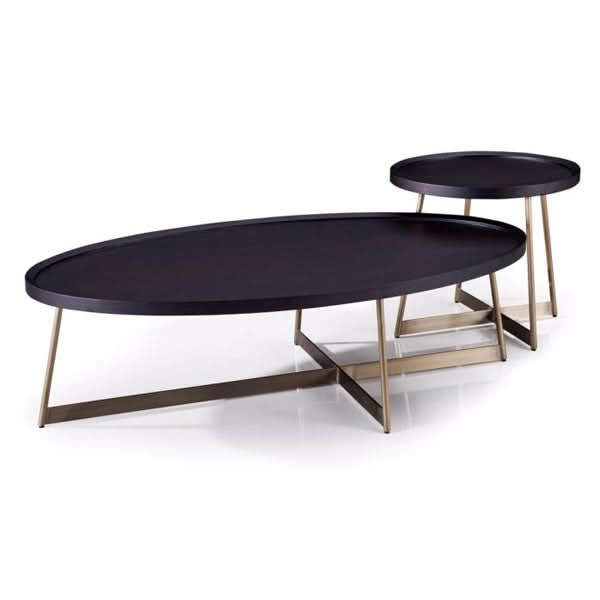 Tommy Franks Lane Side Table in Smoke Oak Gold   Nicholas John Interiors