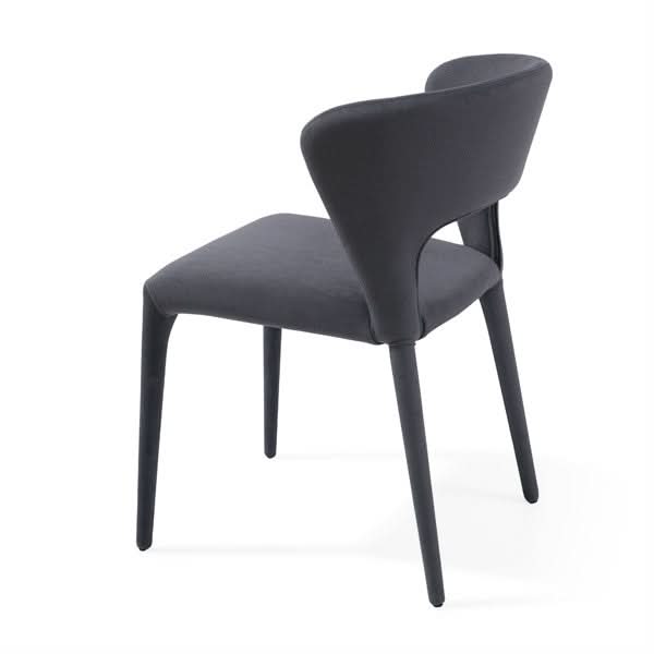 Tommy Franks Pari I Dining Chair - Luxe Cinder Grey - Set of 2   Nicholas John Interiors