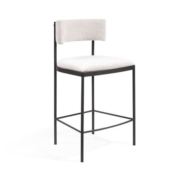 Tommy Franks Envie I Counter Stool - Giselle Grey Beige   Nicholas John Interiors