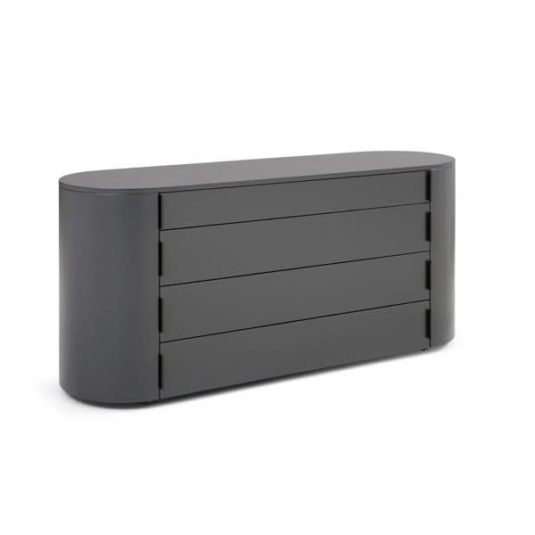 Tommy Franks Sims Dresser - Matte Dark Grey   Nicholas John Interiors