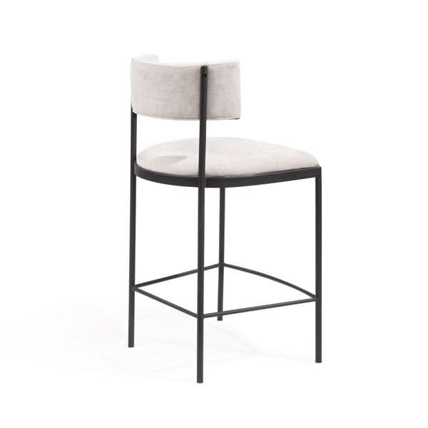 Tommy Franks Envie I Counter Stool - Giselle Grey Beige   Nicholas John Interiors
