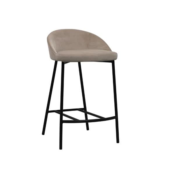 Tommy Franks Tux Counter Stool - Taupe   Nicholas John Interiors