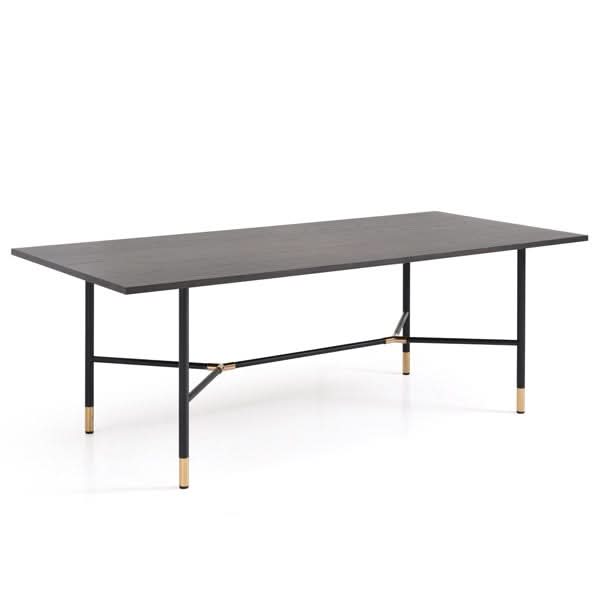 Tommy Franks Bofo 180cm Dining Table in Black Oak   Nicholas John Interiors