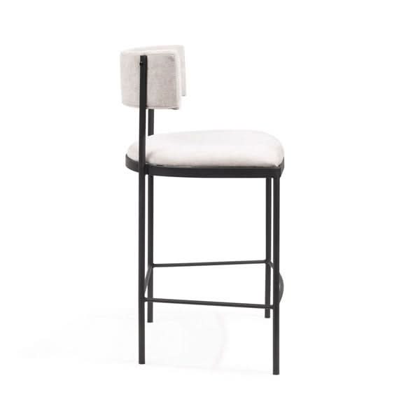 Tommy Franks Envie I Counter Stool - Giselle Grey Beige   Nicholas John Interiors