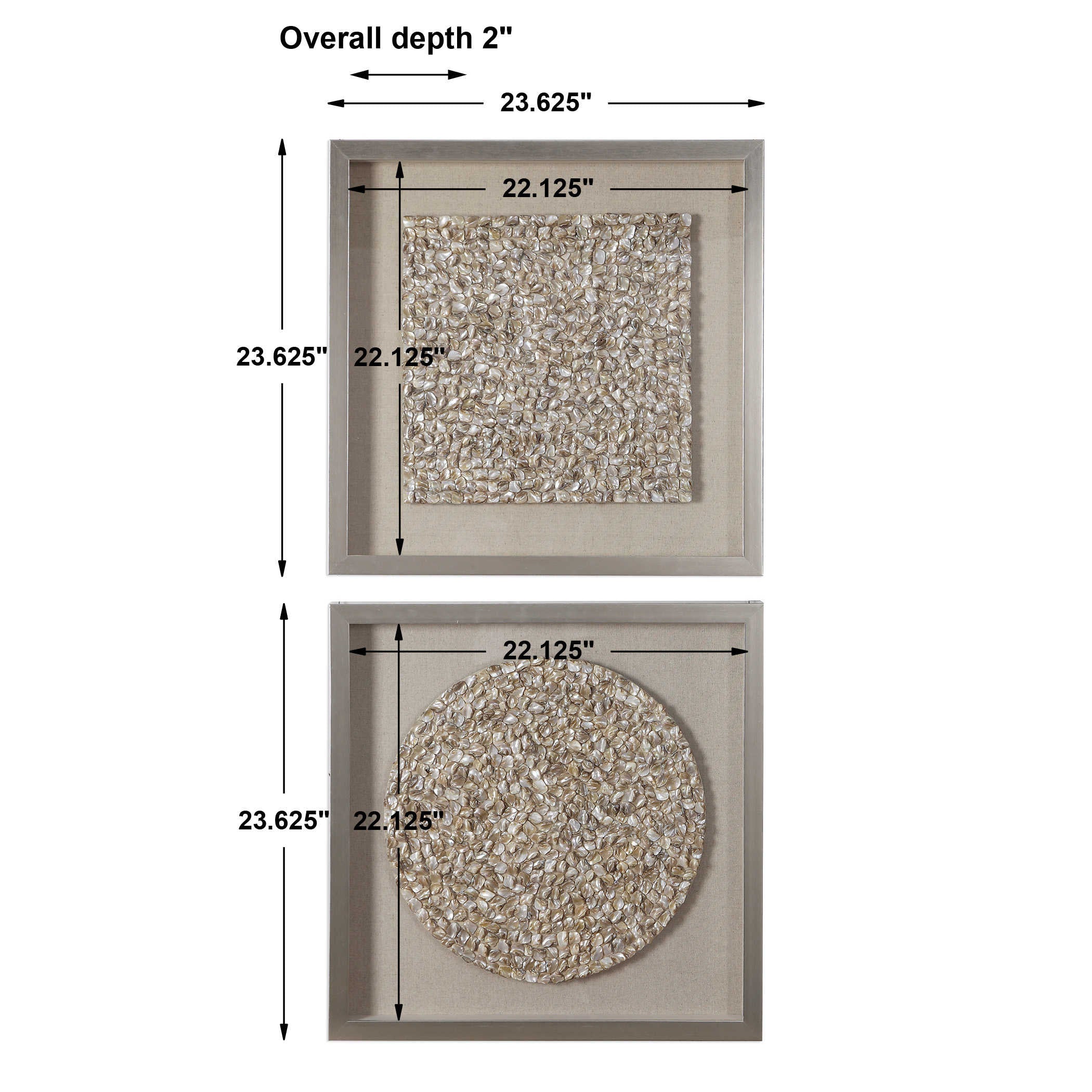 Uttermost Arline Shadow Boxes - Set of 2