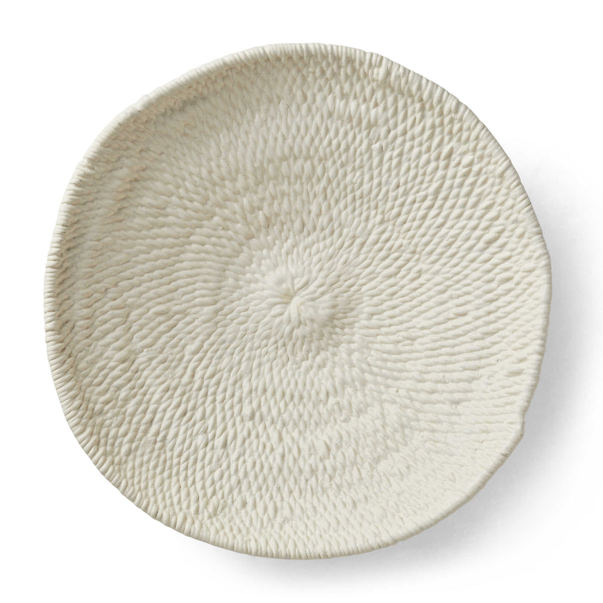 Legacy Basket Wall-Mounted Ceramic Bowl in White