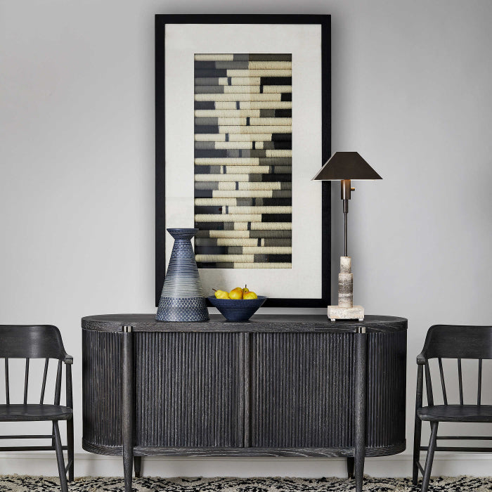 Uttermost Flaxen Scroll Shadow Box