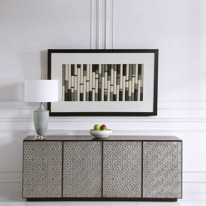 Uttermost Flaxen Scroll Shadow Box