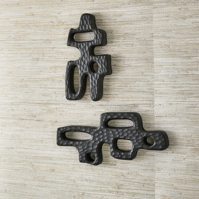 Uttermost Chiseled Silhouette Wall Sculptures, Set of 2