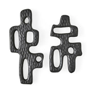 Chiseled Silhouette Wall Sculptures, S/2