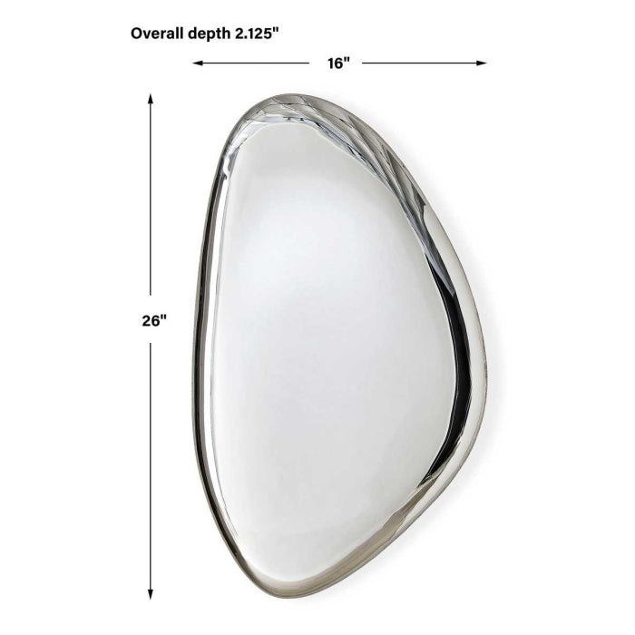 Uttermost Jelly Bean Wall Sculpture Medium in Silver