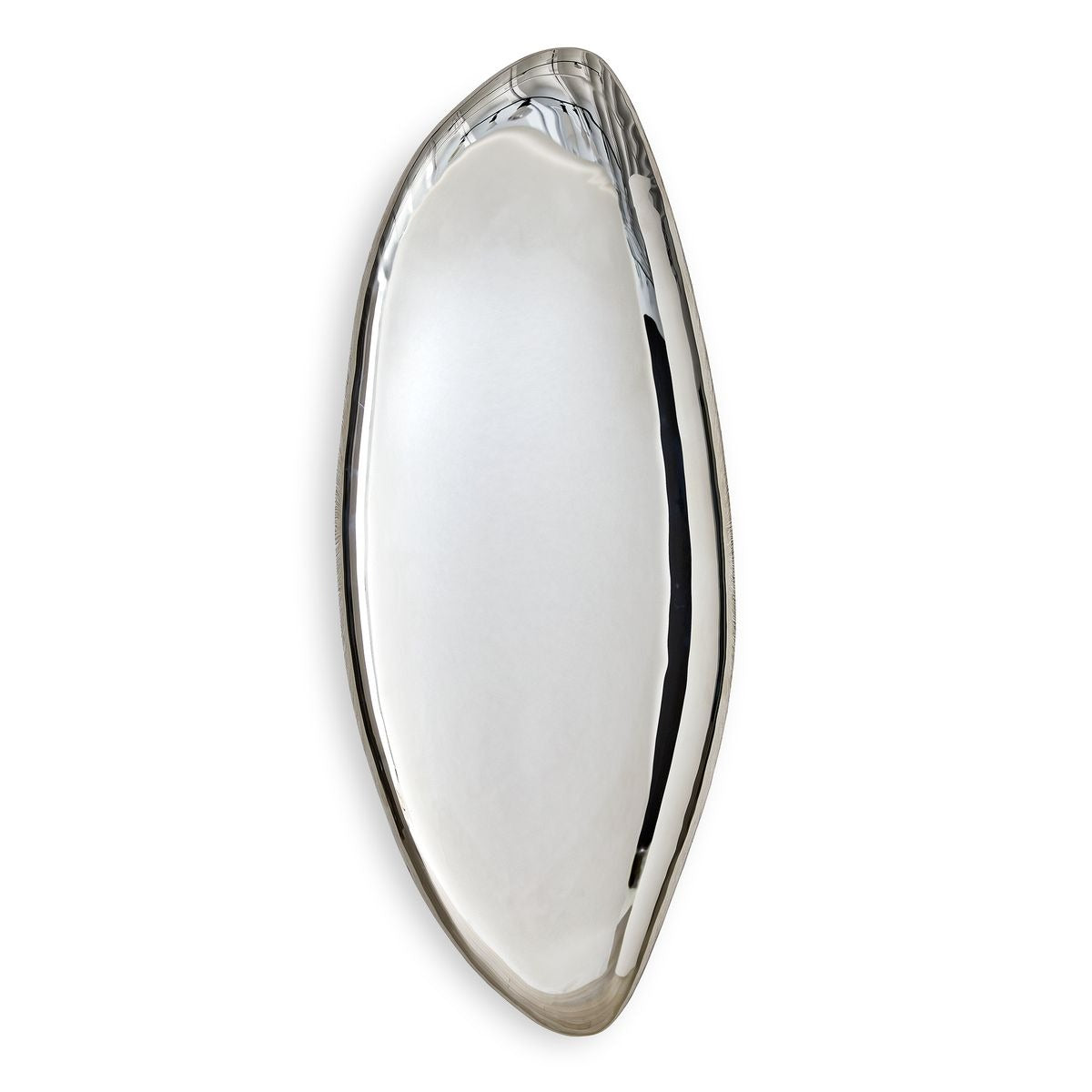 Jelly Bean Wall Sculpture Large in Silver