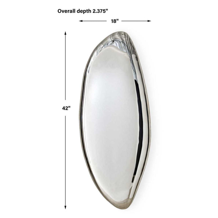 Uttermost Jelly Bean Wall Sculpture Large in Silver