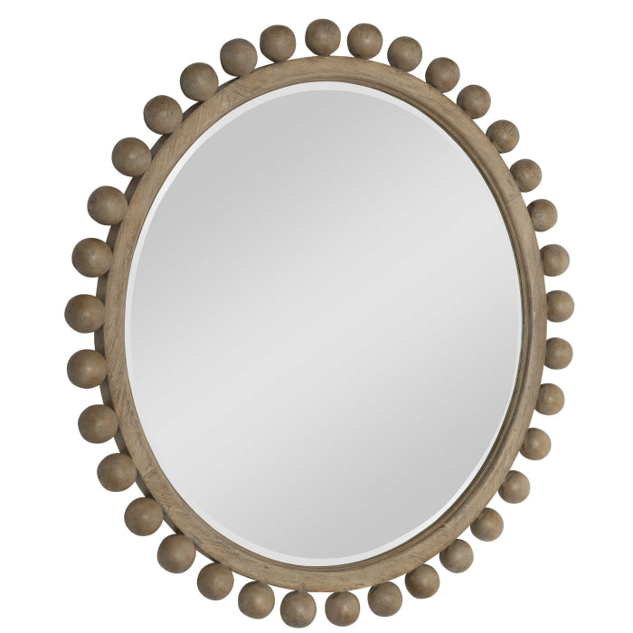 Uttermost Brianza Round Mirror - Natural
