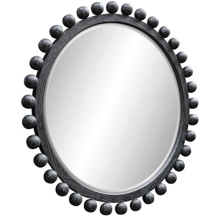 Uttermost Brianza Round Mirror - 50 Ebony