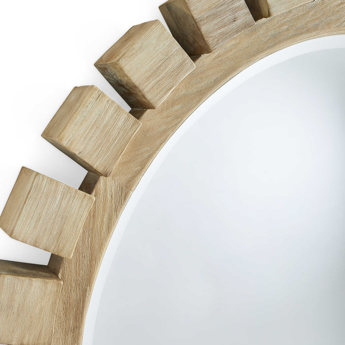 Uttermost Around The Block Round Mirror in Natural