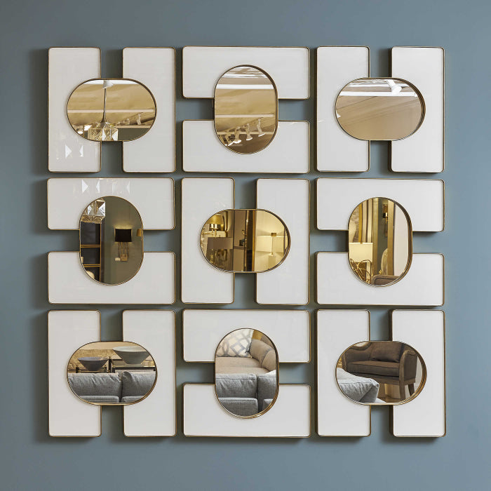 Uttermost Embrace Square Mirror - 24x24 White