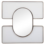 Embrace Square Mirror - 24x24 White