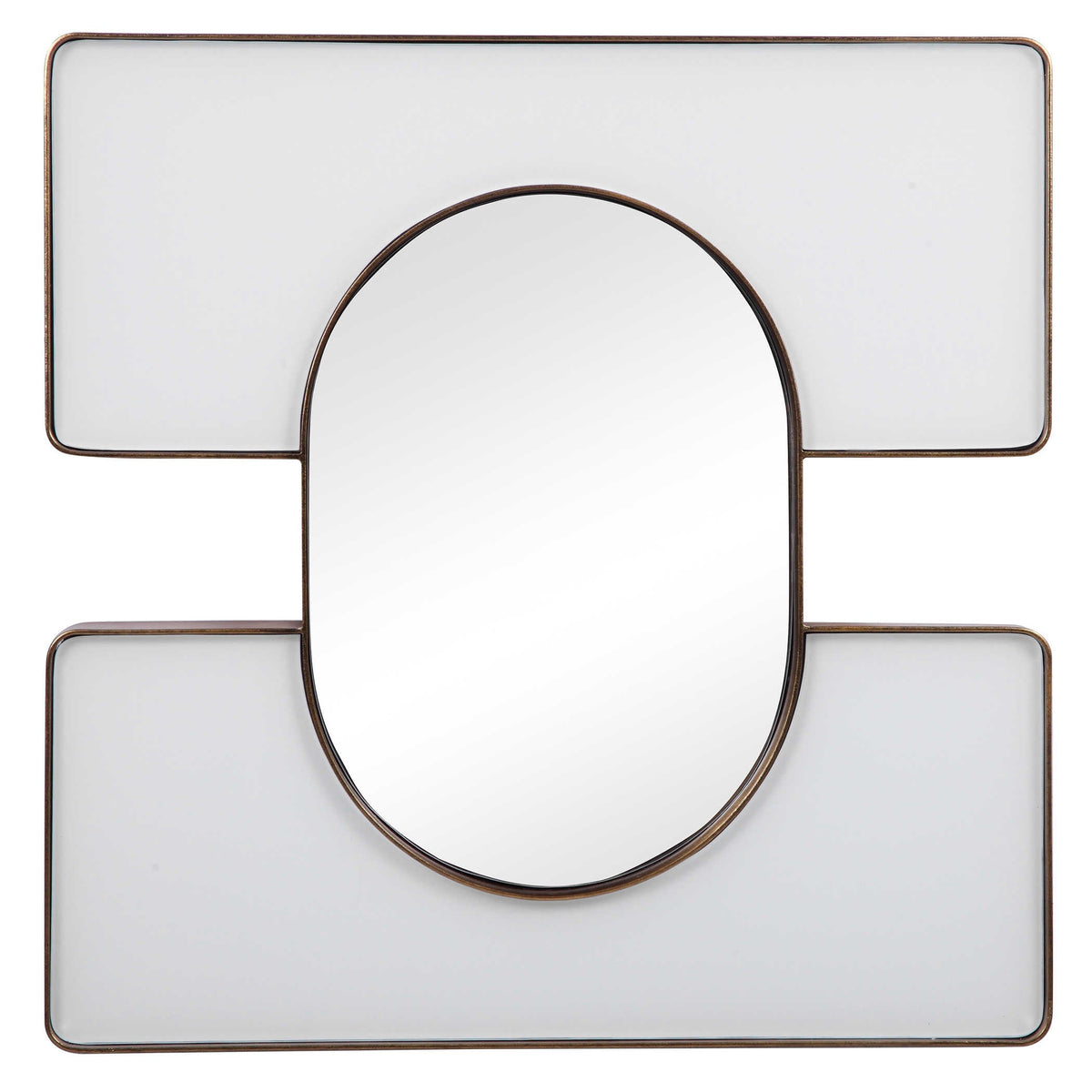 Embrace Square Mirror - 24x24 White