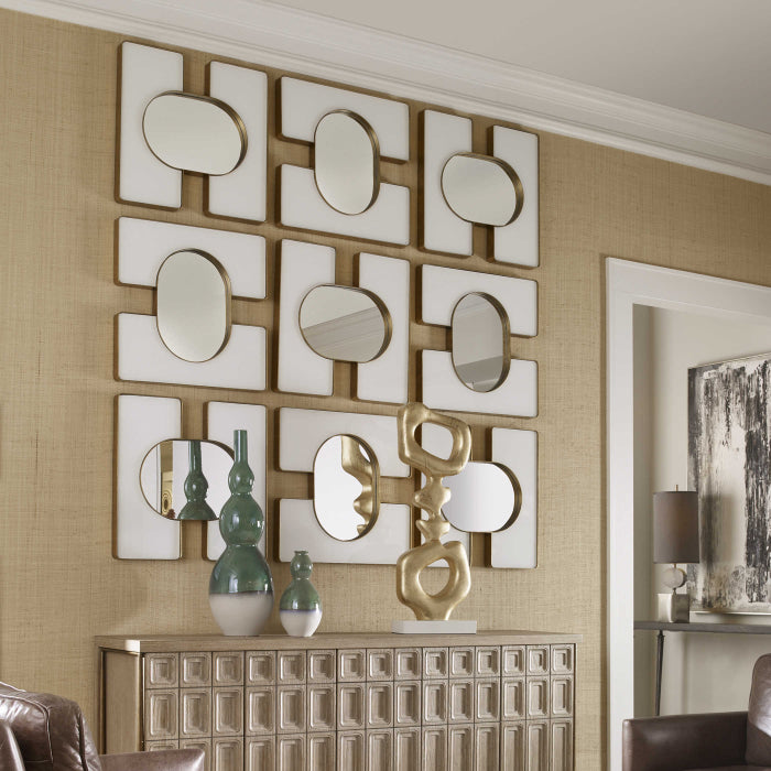 Uttermost Embrace Square Mirror - 24x24 White