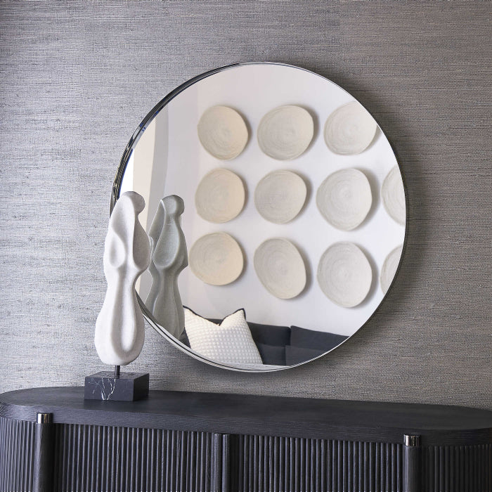 Uttermost Padria Round Mirror - Nickel