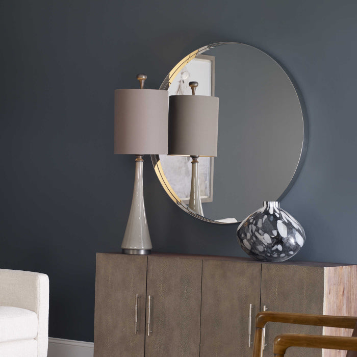Uttermost Padria Round Mirror - Nickel