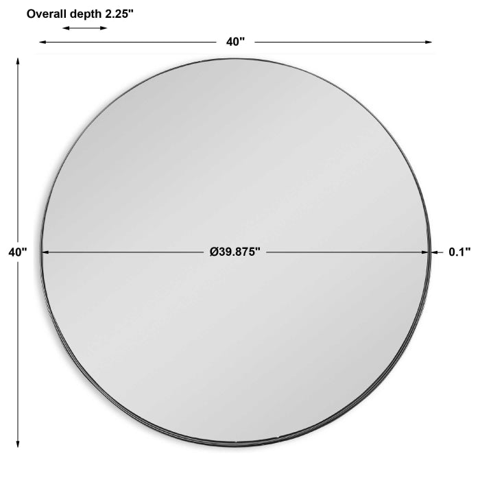 Uttermost Padria Round Mirror - Nickel
