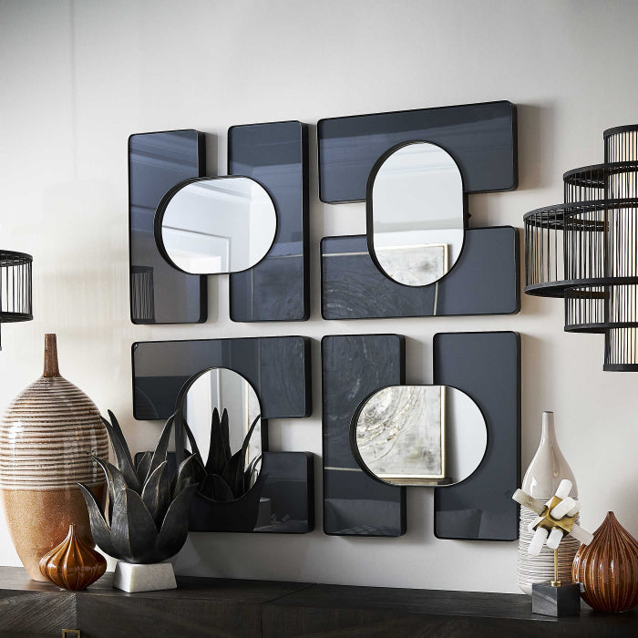 Uttermost Embrace Square Mirror in Smoke