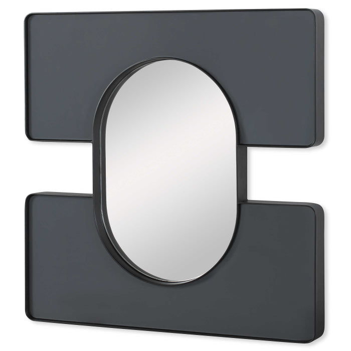 Uttermost Embrace Square Mirror in Smoke