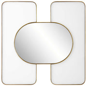 Embrace Square Mirror in White
