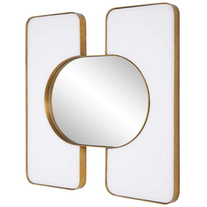 Uttermost Embrace Square Mirror in White