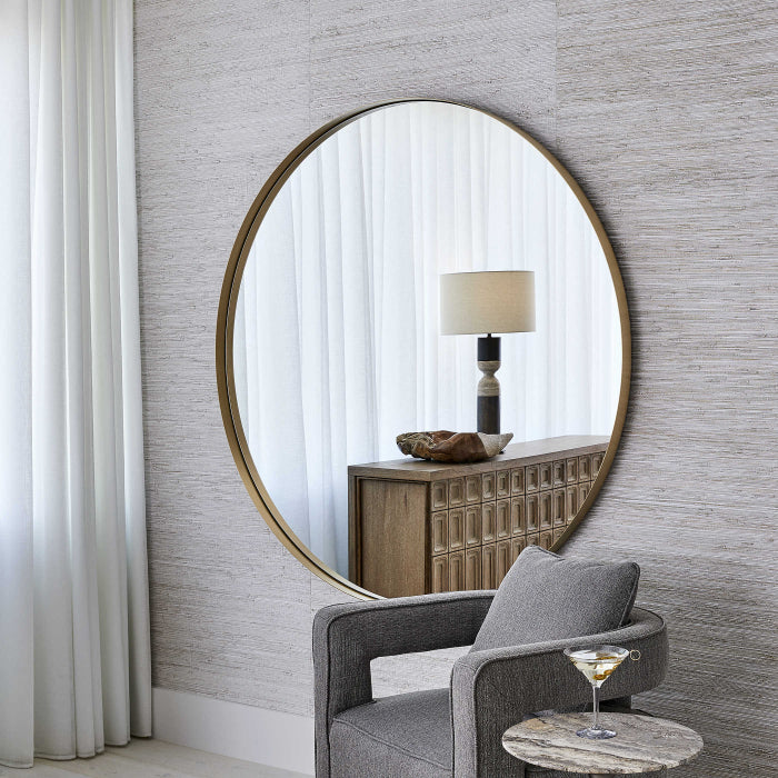 Uttermost Padria Round Mirror - 152cm Brass