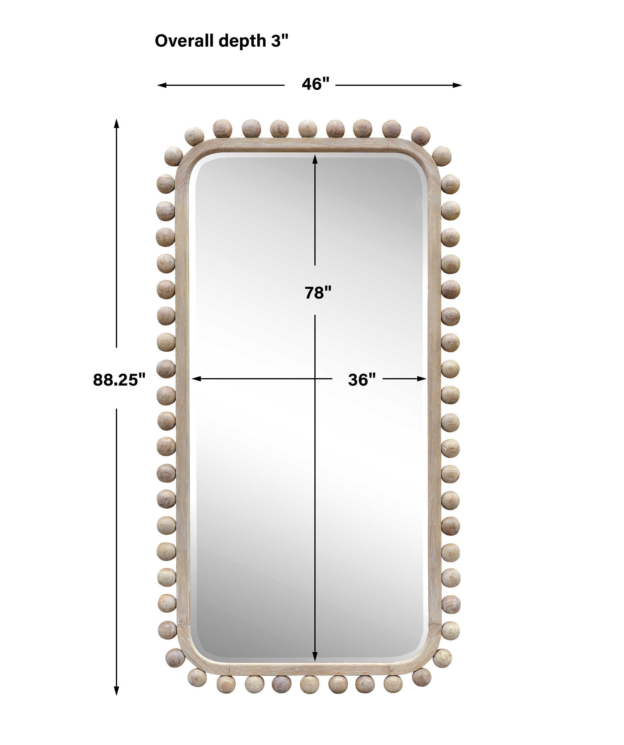 Uttermost Brianza Mirror - Natural