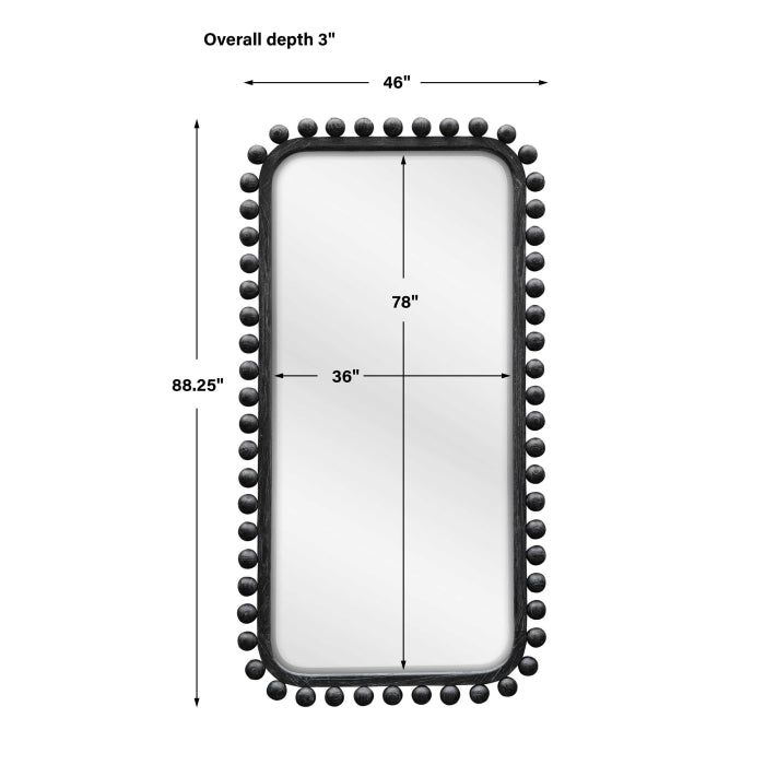 Uttermost Brianza Mirror - 46x88 Ebony