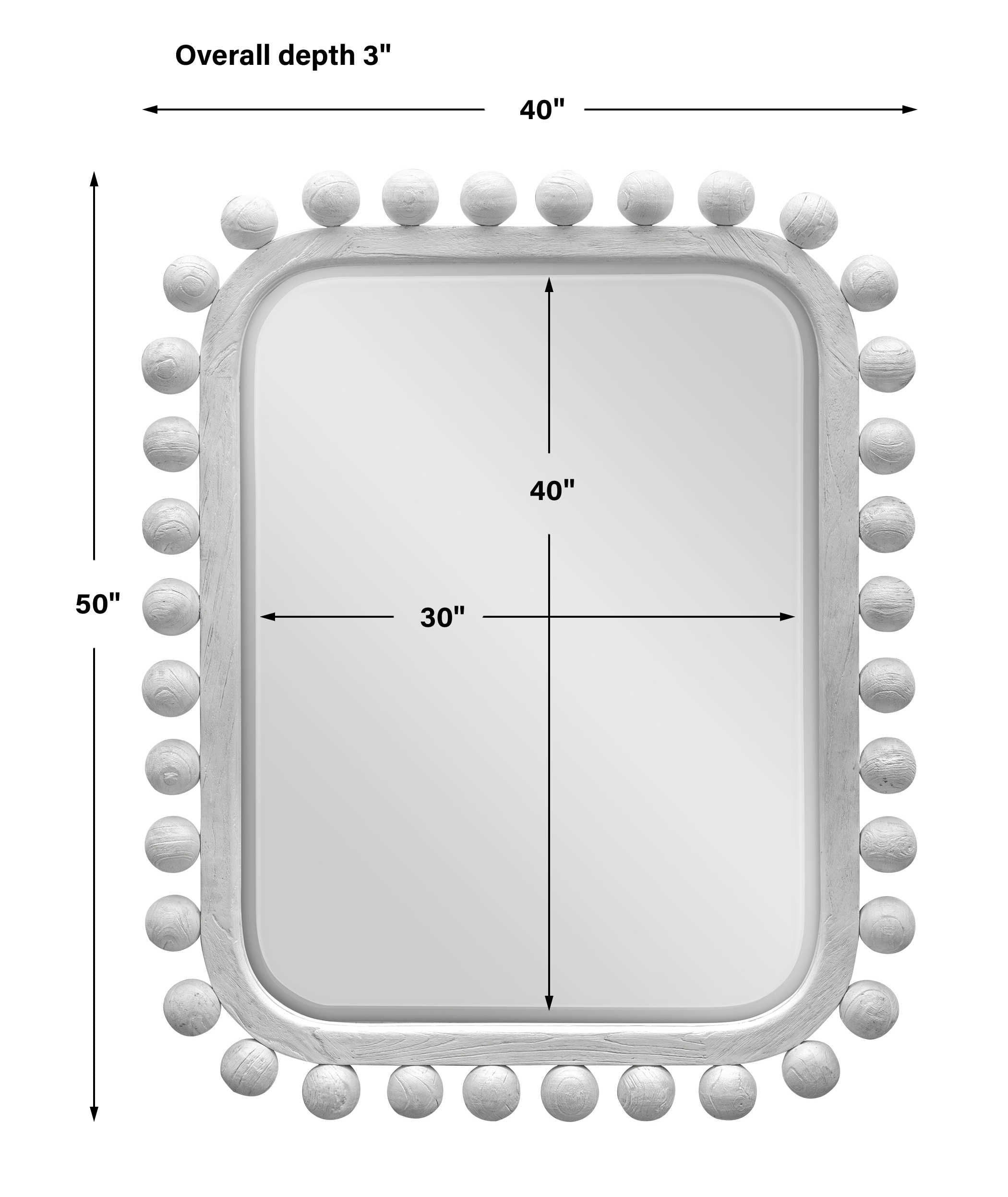 Uttermost Brianza Mirror - White