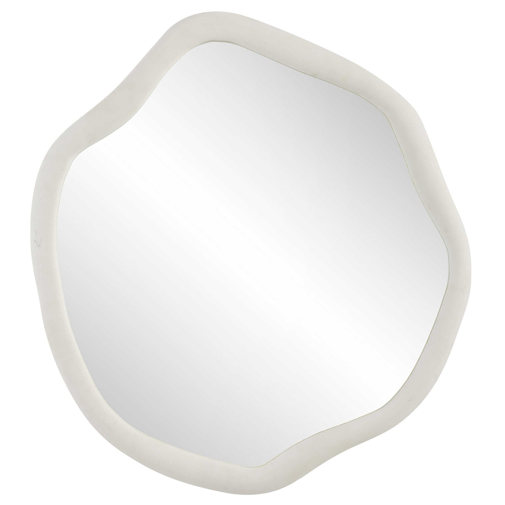 Amorphic Mirror in Ivory Stone - Large
