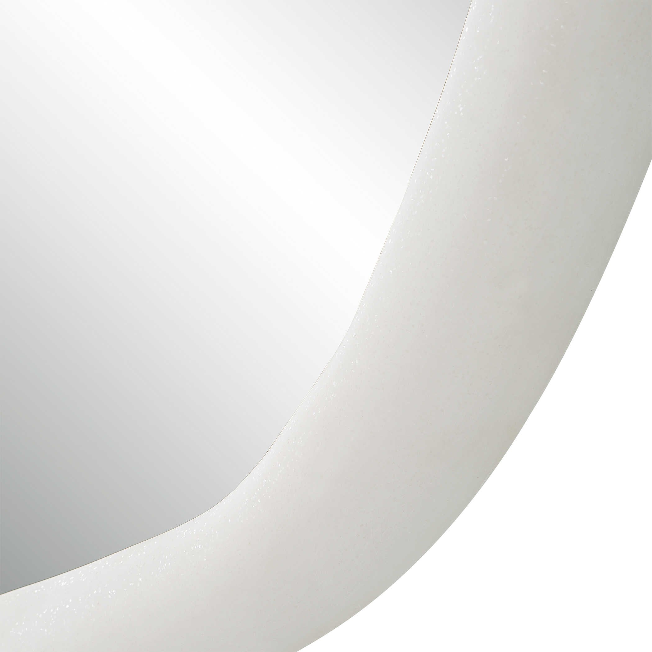 Uttermost Amorphic Mirror in Ivory Stone - Large