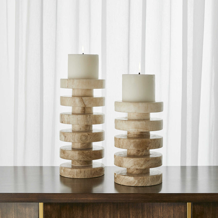 Uttermost Emora Pillar Candleholders, Set of 2